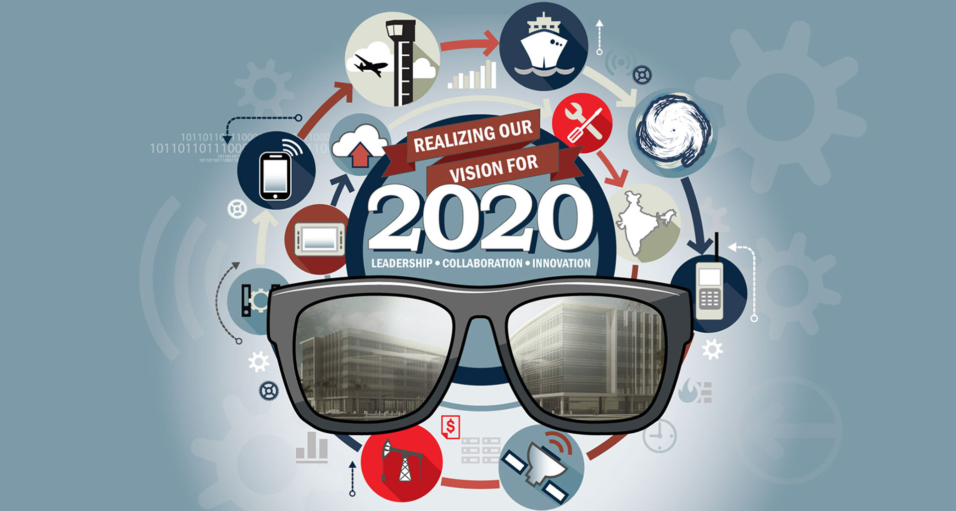 Linda Hanus - Engineering Week Illustration Blue