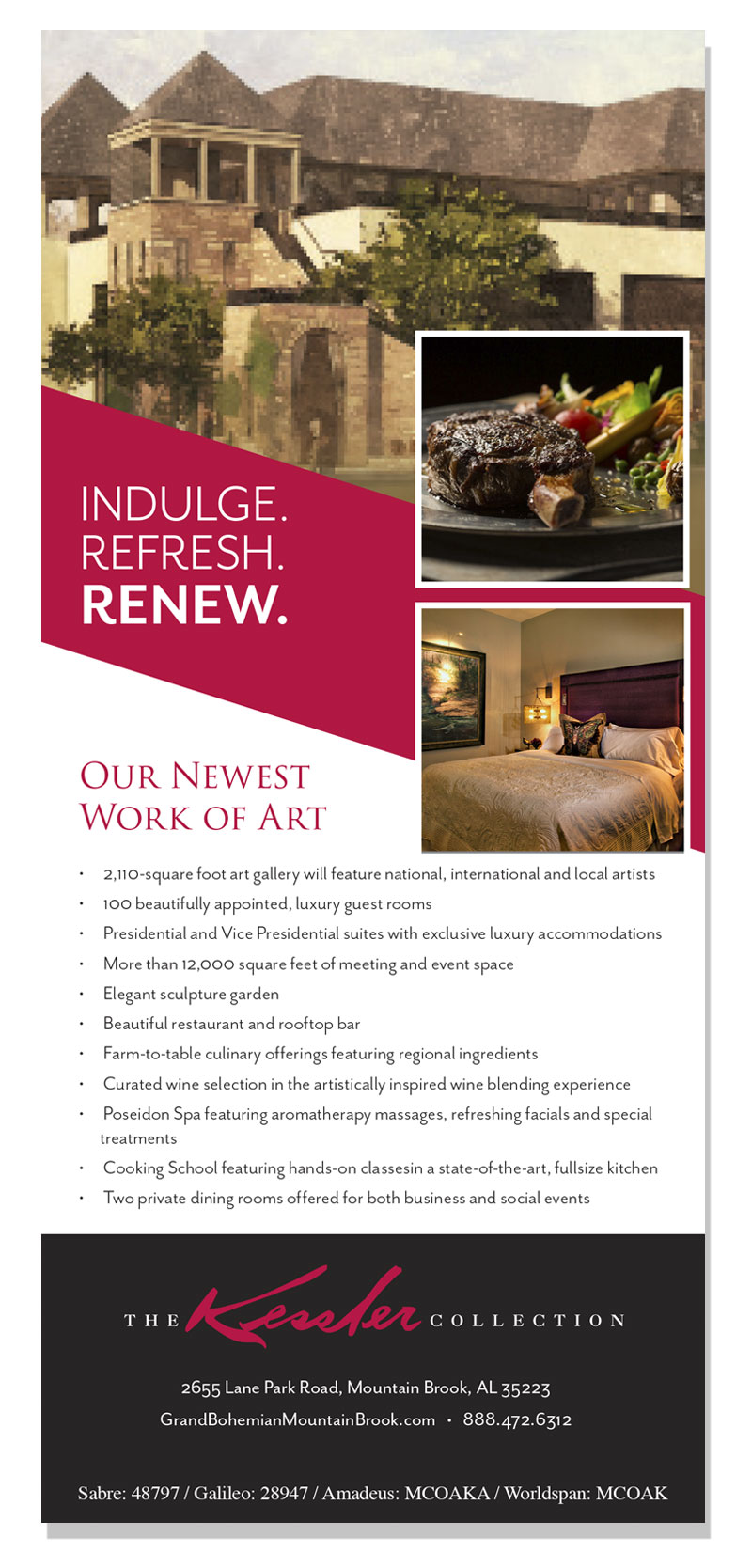 Linda Hanus-Kessler Collection Mountain Brook Rackcard Design Reverse