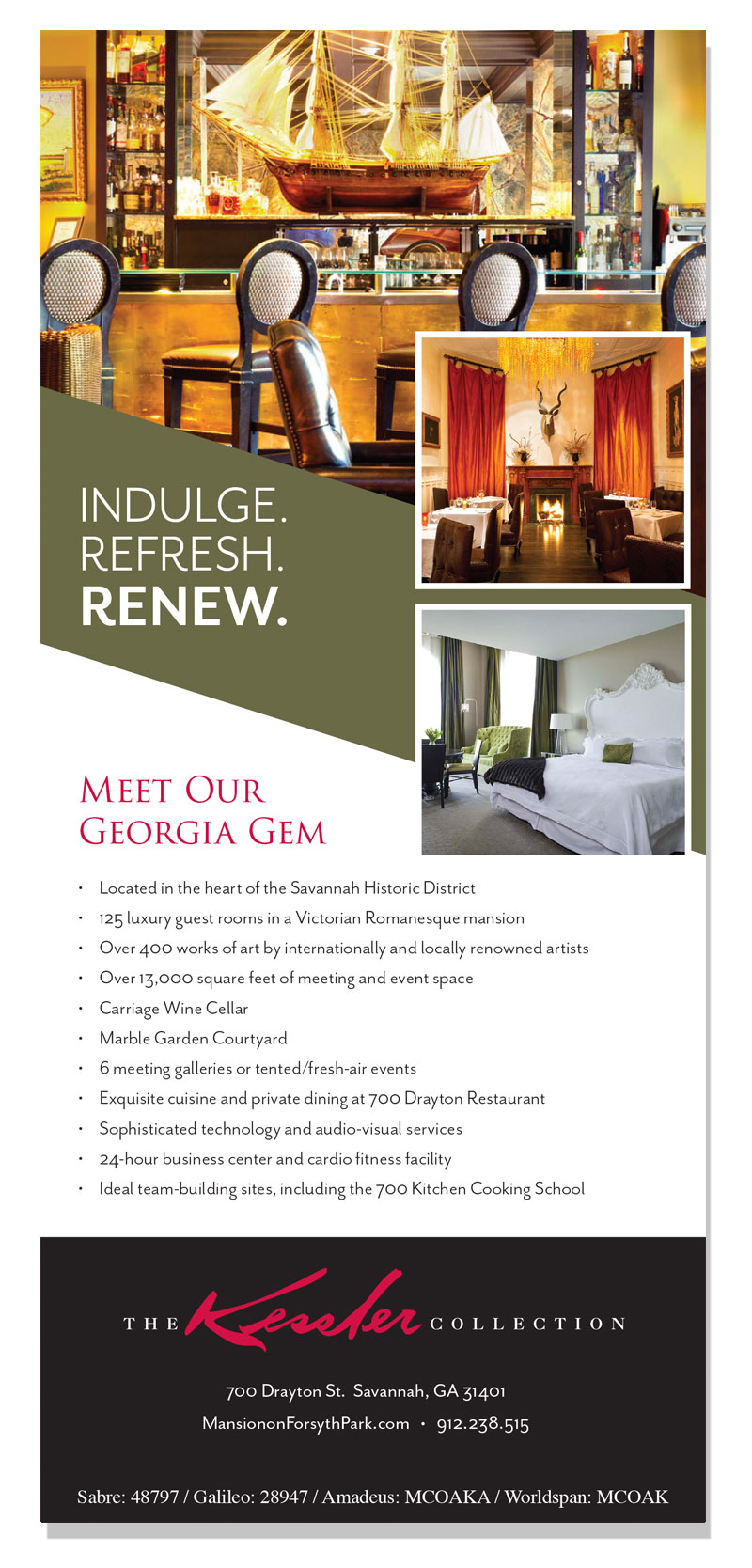 Linda Hanus-Kessler Collection Savannah Rackcard Design Reverse